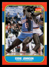 1986-87 Fleer #51 Eddie Johnson Very Good RC Rookie Crease 