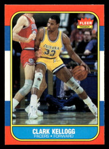 1986-87 Fleer #58 Clark Kellogg Near Mint+ RC Rookie Basketball 