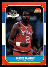 1986-87 Fleer #69 Moses Malone Good Crease 