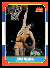 1986-87 Fleer #89 Kurt Rambis Near Mint+ RC Rookie Basketball 