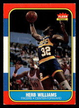 1986-87 Fleer #125 Herb Williams Very Good RC Rookie Crease  ID: 509132