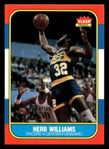 1986-87 Fleer #125 Herb Williams Near Mint RC Rookie Basketball  ID: 509135