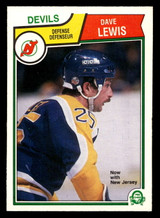 1983-84 O-Pee-Chee #158 Dave Lewis Near Mint+ 
