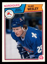 1983-84 O-Pee-Chee #307 Blake Wesley UER Near Mint OPC 
