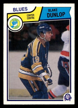 1983-84 O-Pee-Chee #314 Blake Dunlop Near Mint OPC 