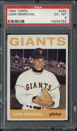 1964 Topps #280 Juan Marichal Giants PSA 6 EX-Mint