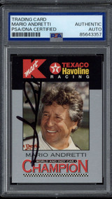 Mario Andretti 1994 K-Mart Trading Card Signed PSA/DNA Slabbed Authenticated