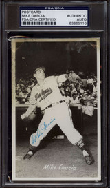 Mike Garcia Photo Postcard PSA/DNA Authenticated Indians Autograph Auto Signed