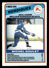 1984-85 O-Pee-Chee #366 Michel Goulet TL Excellent OPC 