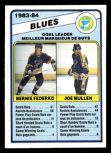 1984-85 O-Pee-Chee #367 Bernie Federko/Joe Mullen TL UER Near Mint OPC 