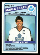 1984-85 O-Pee-Chee #368 Rick Vaive TL Near Mint+ OPC 