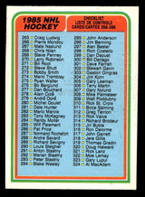 1984-85 O-Pee-Chee #396 Checklist Ex-Mint OPC 