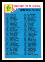 1985-86 O-Pee-Chee #256 Checklist Near Mint+ OPC 