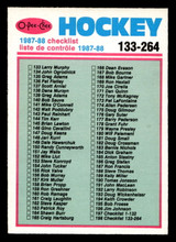 1987-88 O-Pee-Chee #198 Checklist Near Mint+ OPC 