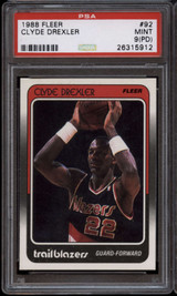 1988-89 Fleer #92 Clyde Drexler PSA 9 pd Mint 
