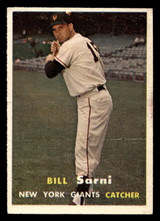 1957 Topps #86 Bill Sarni VG-EX 