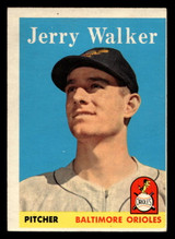 1958 Topps #113 Jerry Walker UER Excellent RC Rookie Miscut 