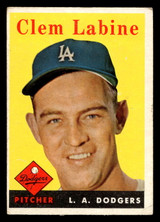 1958 Topps #305 Clem Labine UER Very Good 