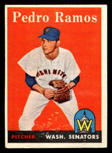 1958 Topps #331 Pedro Ramos Very Good  ID: 511920
