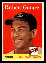 1958 Topps #335 Ruben Gomez Excellent+ 