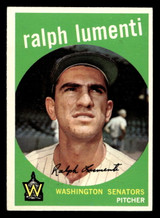 1959 Topps #316 Ralph Lumenti UER Ex-Mint Optioned  ID: 512084