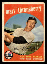1959 Topps #326 Marv Throneberry Good 