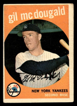 1959 Topps #345 Gil McDougald VG-EX 