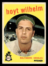 1959 Topps #349 Hoyt Wilhelm UER Excellent  ID: 512096