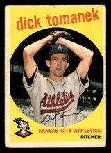 1959 Topps #369 Dick Tomanek UER Very Good  ID: 512106