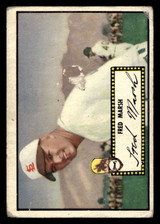 1952 Topps #8 Fred Marsh Poor RC Rookie Black Back 