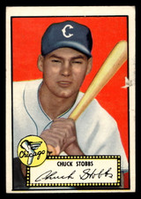 1952 Topps #62 Chuck Stobbs Poor RC Rookie Black Back 