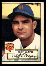 1952 Topps #103 Cliff Mapes Very Good 