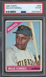 1966 Topps #255 Willie Stargell Pirates PSA 4 VG-EX