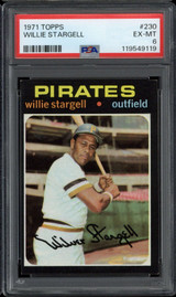 1971 Topps #230 Willie Stargell Pirates PSA 6 EX-Mint
