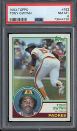 1983 Topps #482 Tony Gwynn Padres PSA 8 NN-Mint RC ID: 512662