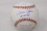 Pete Rose Baseball Signed Autograph PSA/DNA Reds STAT BALL Multiple Inscriptions