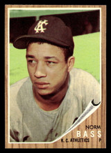 1962 Topps #122 Norm Bass Ex-Mint RC Rookie  ID: 512841
