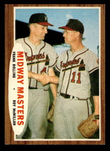 1962 Topps #211 Frank Bolling/Roy McMillan Midway Masters Very Good  ID: 512917