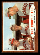 1962 Topps #263 Bob Purkey/Jim Turner/Joe Jay The Right Pitch Ex-Mint  ID: 513019