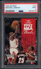 1992-93 Skybox #314 Michael Jordan Bulls PSA 9 Mint
