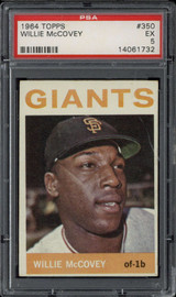 1964 Topps #350 Willie McCovey Giants PSA 5 EX