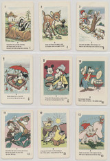 965 Russell Games Mfg. Walt Disney Playing Cards Lot of 37  #*sku37128