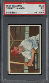 1951 Bowman #148 Granny Hamner Phillies PSA 5 EX