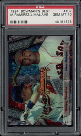 1994 Bowman's Best #107 Manny Ramirez Indians PSA 10 Gem Mint