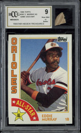 1984 Topps #397 Eddie Murray Orioles BCCG 9 Game Used Bat