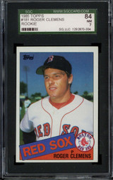 1985 Topps #181 Roger Clemens Red Sox SGC 7 Near Mint RC