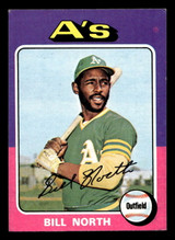 1975 Topps Mini #121 Bill North Ex-Mint MINI 