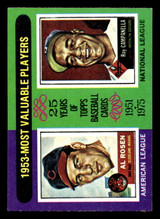 1975 Topps Mini #191 1953 's Al Rosen/Roy Campanella MVP Near Mint MINI  ID: 513617