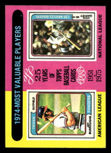 1975 Topps Mini #212 1974 's Jeff Burroughs/Steve Garvey MVP Ex-Mint MINI 