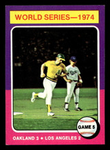 1975 Topps Mini #465 World Series Game 5 Near Mint MINI 